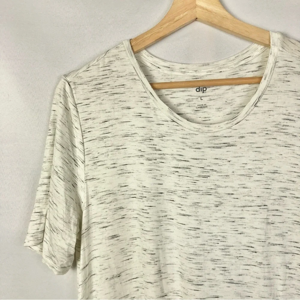 DIP Off White Speck Short Sleeve T-Shirt Dress L‎